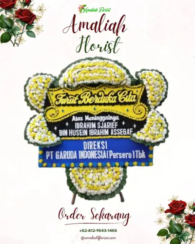 Papan Bunga Duka di Gedong Meneng